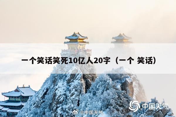 一个笑话笑死10亿人20字(一个 笑话)