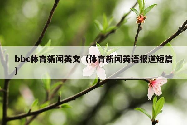 bbc体育新闻英文(体育新闻英语报道短篇)