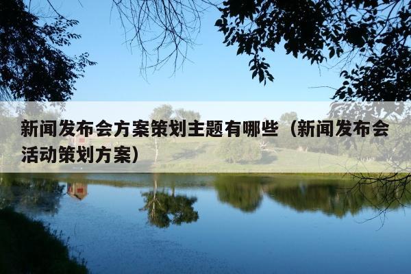 新闻发布会方案策划主题有哪些(新闻发布会活动策划方案)