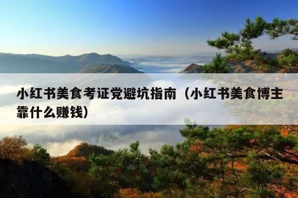 小红书美食考证党避坑指南(小红书美食博主靠什么赚钱)