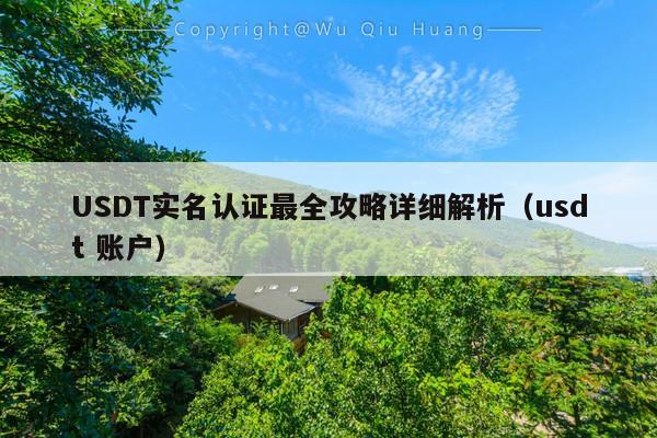 USDT实名认证最全攻略详细解析(usdt 账户)