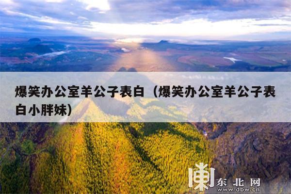 爆笑办公室羊公子表白(爆笑办公室羊公子表白小胖妹)