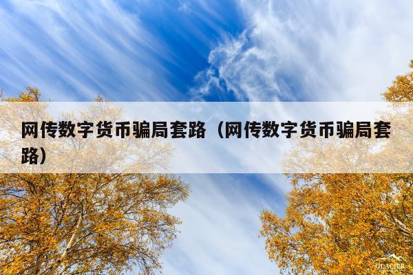 网传数字货币骗局套路(网传数字货币骗局套路)