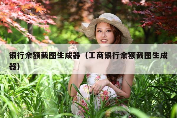 银行余额截图生成器(工商银行余额截图生成器)