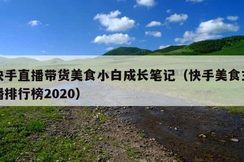 快手直播带货美食小白成长笔记(快手美食主播排行榜2020)