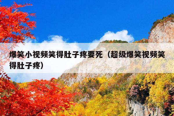 爆笑小视频笑得肚子疼要死(超级爆笑视频笑得肚子疼)