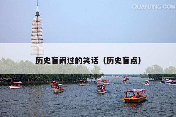 历史盲闹过的笑话(历史盲点)