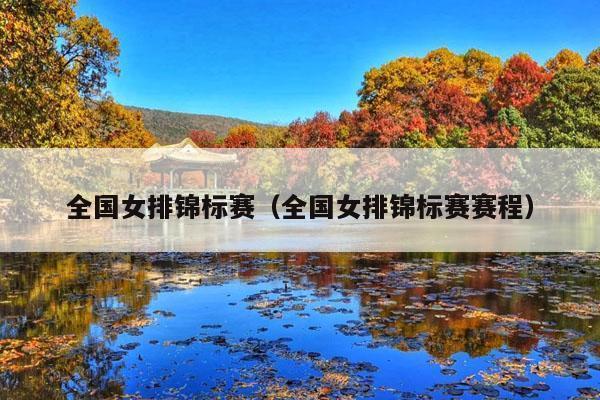 全国女排锦标赛(全国女排锦标赛赛程)