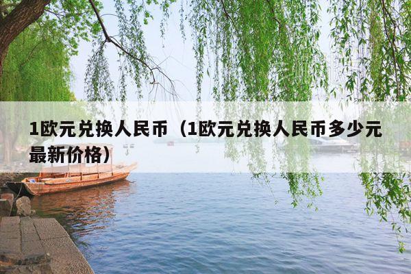 1欧元兑换人民币(1欧元兑换人民币多少元最新价格)