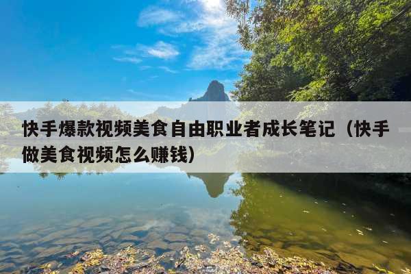 快手爆款视频美食自由职业者成长笔记(快手做美食视频怎么赚钱)
