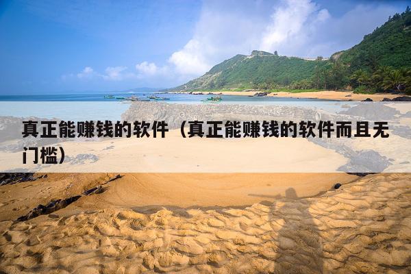 真正能赚钱的软件(真正能赚钱的软件而且无门槛)