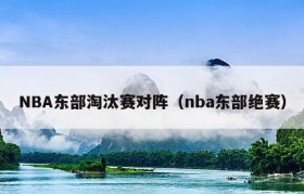 NBA东部淘汰赛对阵（nba东部绝赛）