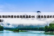 友情旧物重拾极简风温柔4K（重拾友谊的文案）