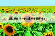 虚拟币排行（十大虚拟币最新排名）