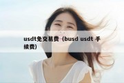 usdt免交易费（busd usdt 手续费）