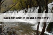 新闻消息的结构形式（新闻消息结构及范文）