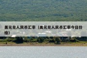 美元兑人民币汇率（美元兑人民币汇率今日价格）
