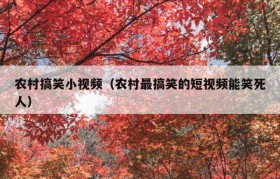 农村搞笑小视频（农村最搞笑的短视频能笑死人）