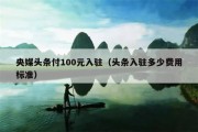 央媒头条付100元入驻（头条入驻多少费用标准）