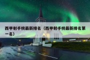 西甲射手榜最新排名（西甲射手榜最新排名第一名）