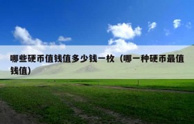 哪些硬币值钱值多少钱一枚（哪一种硬币最值钱值）