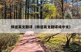 频道英文翻译（频道英文翻译成中文）