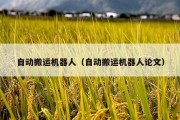 自动搬运机器人（自动搬运机器人论文）