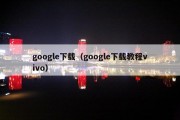 google下载（google下载教程vivo）