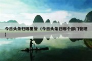 今日头条归哪里管（今日头条归哪个部门管理）