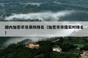 国内加密币交易所排名（加密币市值实时排名）