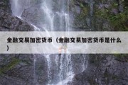 金融交易加密货币（金融交易加密货币是什么）