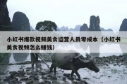 小红书爆款视频美食运营人员零成本（小红书美食视频怎么赚钱）