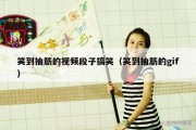 笑到抽筋的视频段子搞笑（笑到抽筋的gif）