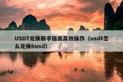 USDT兑换新手指南高效操作（usdt怎么兑换busd）