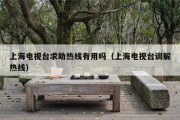 上海电视台求助热线有用吗（上海电视台调解热线）