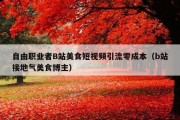 自由职业者B站美食短视频引流零成本（b站接地气美食博主）