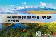USDT跨境转账手续费视频讲解（跨平台转usdt手续费）