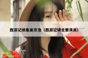 西游记续集崔京浩（西游记续主要演员）