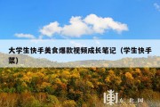 大学生快手美食爆款视频成长笔记（学生快手菜）