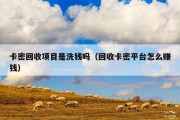 卡密回收项目是洗钱吗（回收卡密平台怎么赚钱）