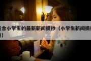 适合小学生的最新新闻摘抄（小学生新闻摘抄录）