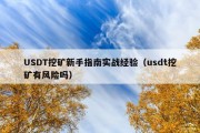 USDT挖矿新手指南实战经验（usdt挖矿有风险吗）