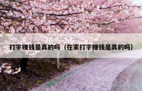 打字赚钱是真的吗（在家打字赚钱是真的吗）