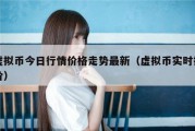 虚拟币今日行情价格走势最新（虚拟币实时报价）