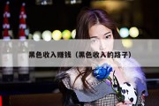 黑色收入赚钱（黑色收入的路子）