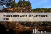 校园爱情求婚童话感4K（最扎心的校园爱情故事）