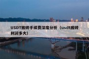 USDT搬砖手续费深度分析（usdt搬砖利润多大）