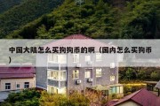 中国大陆怎么买狗狗币的啊（国内怎么买狗币）