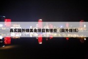 真实国外赚美金项目有哪些（国外赚钱）