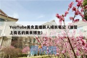 YouTube美食直播新人成长笔记（油管上有名的美食博主）